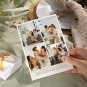 Modern Boho 8 Foto Weihnachten Neues Jahr Einladung