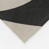 Modern Boho Abstract Beige Fleecedecke (Ecke)