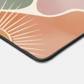 Modern Boho Abstract Earth Tones Schreibtischunterlage (Ecke)