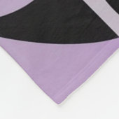 Modern Boho Abstract Purple Fleecedecke (Ecke)