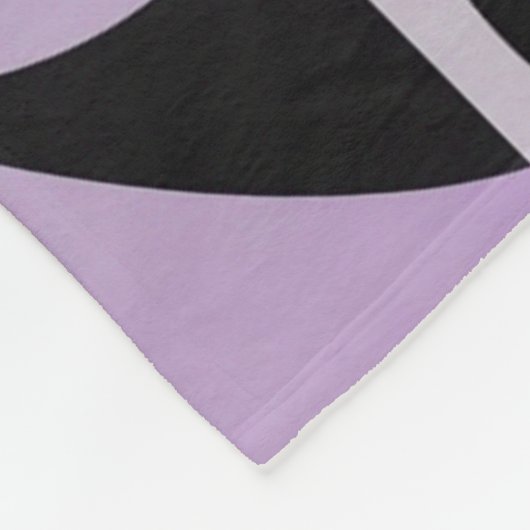 Modern Boho Abstract Purple Fleecedecke (Ecke)