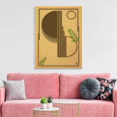 Modern Boho Abstract Wall Art - 3D Textured Leinwanddruck (Insitu (Wohnzimmer))