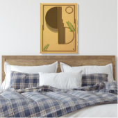 Modern Boho Abstract Wall Art - 3D Textured Leinwanddruck (Insitu (Schlafzimmer))