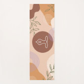 Modern Boho Abstrakt Feminine Yogamatte (Vorderseite)