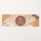 Modern Boho Abstrakt Feminine Yogamatte (Vorderseite (Horizontal))