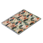 Modern Boho Abstrakt | Monogram Notebook Journal Notizblock (Linke Seite)