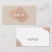 Modern Boho Abstrakt Visitenkarte (Vorne/Hinten)