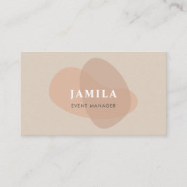 Modern Boho Abstrakt Visitenkarte