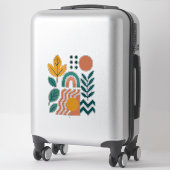 Modern Boho Abstrakte Natur Aufkleber (Koffer)