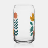 Modern Boho Abstrakte Natur Dosenglas (Links)