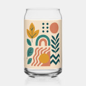 Modern Boho Abstrakte Natur Dosenglas (Vorderseite)