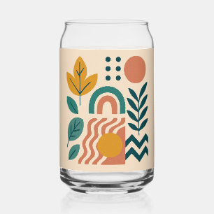 Modern Boho Abstrakte Natur Dosenglas