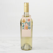 Modern Boho Abstrakte Natur Flaschenanhänger (Auf Flasche)