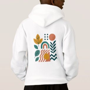 Modern Boho Abstrakte Natur Hoodie