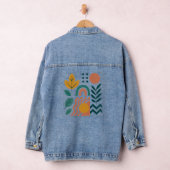 Modern Boho Abstrakte Natur Jeansjacke (Hangar)