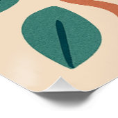 Modern Boho Abstrakte Natur Poster (Ecke)