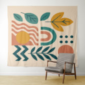 Modern Boho Abstrakte Natur Wandteppich (Beispiel (Horizontal))
