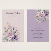 Modern Boho Aquarellblume Ohrkarte (Vorne & Hinten)