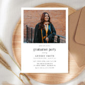 Modern Boho Arch 2 Photos Graduation Einladung