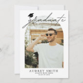 Modern Boho Arch 6 Fotos Abschluss Ankündigung (Vorderseite)