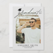 Modern Boho Arch 6 Fotos Abschluss Ankündigung (Vorderseite)