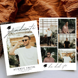 Modern Boho Arch 6 Fotos Abschluss Ankündigung