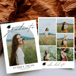 Modern Boho Arch 6 Fotos Abschluss Ankündigung