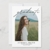 Modern Boho Arch 6 Fotos Abschluss Ankündigung (Vorderseite)