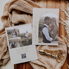 Modern Boho Arch | Cream Photo Marry Christmas Save The Date