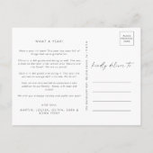 Modern Boho Arch | Graues Weihnachtsgebäck Feiertagspostkarte (Rückseite)