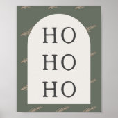 Modern Boho Arch | Green und Gold, die drucken Poster (Vorne)