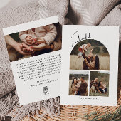 Modern Boho Arch Joyful Vier Foto Weihnachten