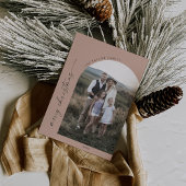 Modern Boho Arch | Lachs Frohe Weihnachten Foto