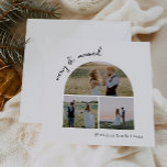 Modern Boho Arch Merry & Verheiratet Drei Foto Feiertagskarte<br><div class="desc">Feiern Sie die Saisonfreuden mit dieser modernen Boho Boho Bogen Merry & verheirateten Drei-Foto-Urlaubskarte. Das einzigartige und chic bearbeitbare Skript schafft eine Touch von Charme und Individualität. Das schlichte, elegante Schwarz-Weiß-Design mit einem klassischen böhmischen Bogen erinnert an ein skurriles Winterambiente. Der minimale und zarte festliche Schriftart verleiht Kreativität und Charme....</div>