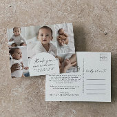 Modern Boho Arch Multi-Foto Vielen Dank für Ihre G Ankündigungspostkarte