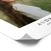 Modern Boho Arch Photo Graduation Party Poster (Ecke)