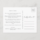 Modern Boho Arch Salmon 3 Fotos Weihnachten (Rückseite)