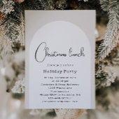 Modern Boho Arch Weihnachtsessen Einladung