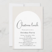 Modern Boho Arch Weihnachtsessen Einladung (Vorderseite)