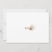 Modern Boho Arched Photo Wedding Save The Date (Rückseite)