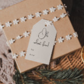 Modern Boho Beige Oh, was Spaß zu und von Geschenkanhänger