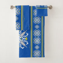 Modern Boho Blau und Gelb Nahtlose Textur
