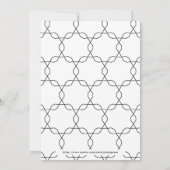 Modern Boho Blush 40. Geburtstag Hallo 40 Einladung (Rückseite)