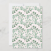 Modern Boho Blush Pink Foto Abschluss Einladung (Rückseite)