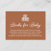 Modern Boho Books for Baby Card Begleitkarte (Vorderseite)