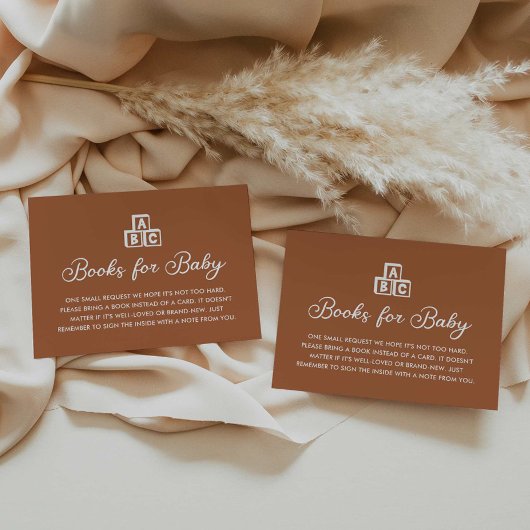 Modern Boho Books for Baby Card Begleitkarte