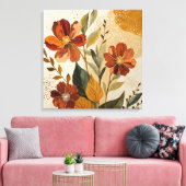 Modern Boho Botanical Abstract Wall Art Leinwanddruck (Insitu (Wohnzimmer))
