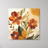 Modern Boho Botanical Abstract Wall Art Leinwanddruck (Vorderseite)