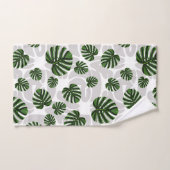 Modern Boho Botanical Leaves Pattern Badhandtuch Set (Handtuch)
