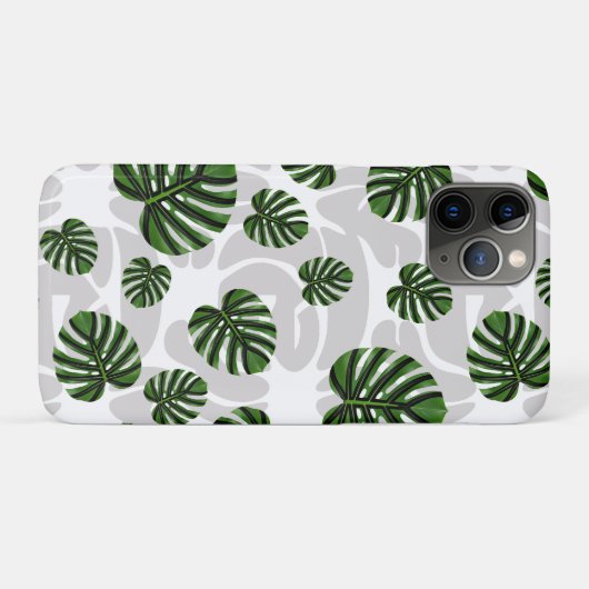 Modern Boho Botanical Leaves Pattern Case-Mate iPhone Hülle (Rückseite (Horizontal))